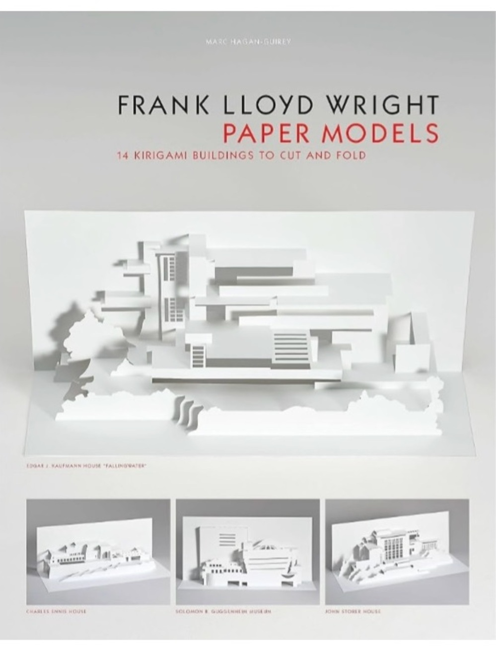 Frank Lloyd Wright Paper Models Book - White Pop-Up Architecture